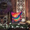 Colorful Celosia Throw Pillow Machine Washable, Indoor Outdoor Decorative Pillow for Couch, Bed or Patio, 14Hx14W