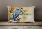 Nautical Collection Throw Pillow Throw Pillow for Indoor Couch Bed Outdoor Patio Washable, Blue Heron 2849,12Hx16W