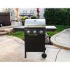 Nexgrill Premium 3 Burner Propane Barbecue Gas Grill, Side Table Open Cart with Wheels, Outdoor Cooking, Patio, Garden Barbecue