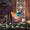 Colorful Snapdragon Throw Pillow Machine Washable, Indoor Outdoor Decorative Pillow for Couch, Bed or Patio, 14Hx14W